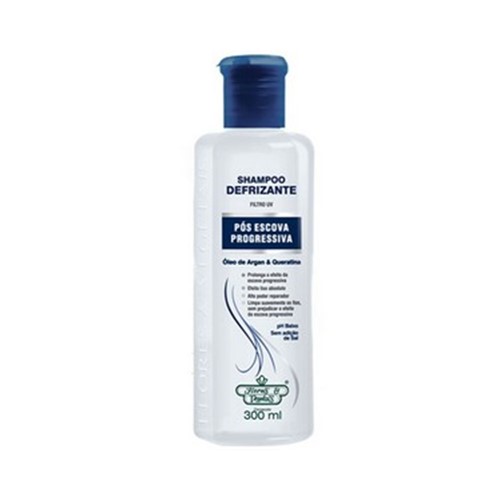 Shampoo Flores e Vegetais Defrizante Pós Escova Progressiva 300ml