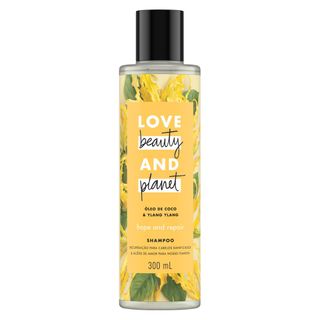 Shampoo Hope And Repair Óleo de Coco & Ylang Ylang Love Beauty And Planet 300ml