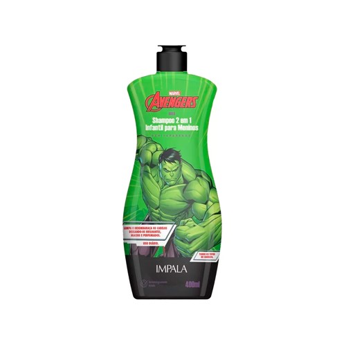 Shampoo Impala Avengers 2X1 Hulk 400ml