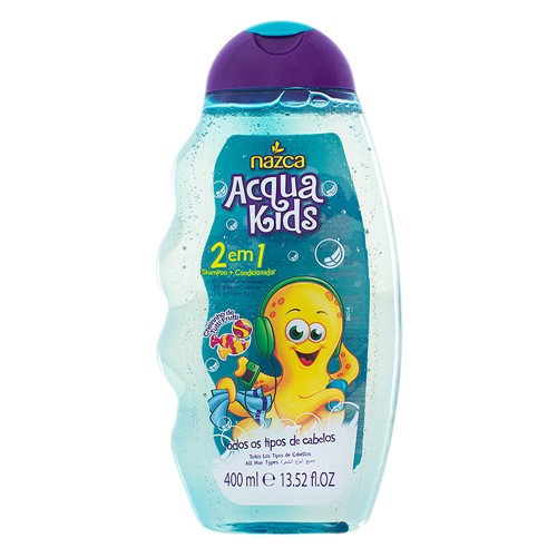 Shampoo Infantil Acqua Kids 2 em 1 Tutti Frutti para Todos os Tipos de Cabelo com 400ml