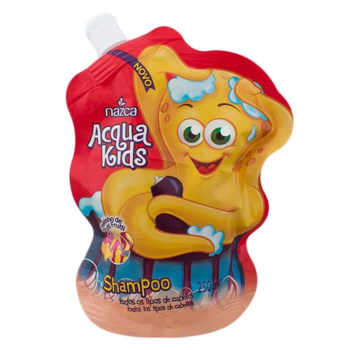 Shampoo Infantil Acqua Kids Tutti Frutti para Todos os Tipos de Cabelos com 250ml