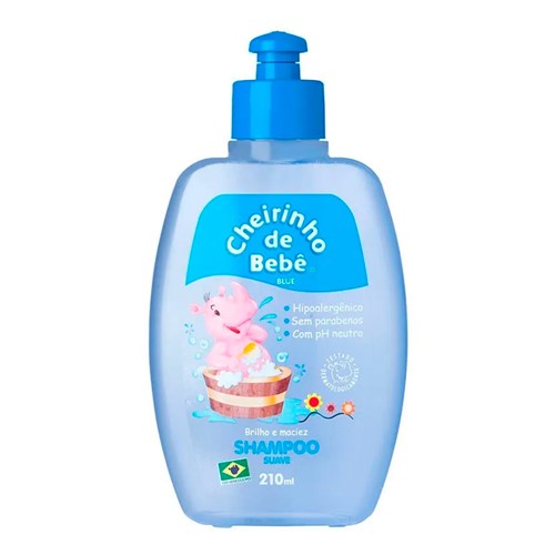Shampoo Infantil Cheirinho de Bebê Blue 210ml