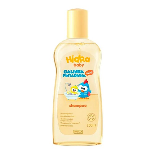 Shampoo Infantil HidraBaby Galinha Pintadinha Mini 200ml