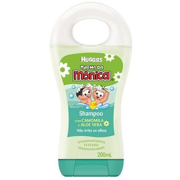 Shampoo Infantil Turma da Mônica Chá de Camomila Huggies 200ml