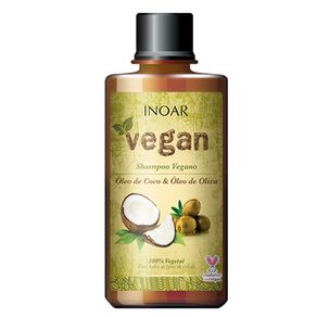 Shampoo Inoar Vegan Óleo de Coco e Oliva 300ml