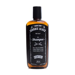 Shampoo Johnnie Black para Barba, Cabelo e Corpo 240ml