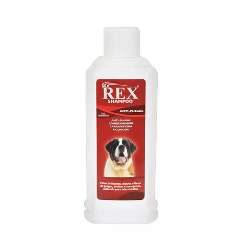 Shampoo Look Farm Rex Anti-Pulgas para Cães Adultos 500ml