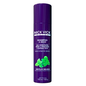 Shampoo Nick & Vick NUTRI-Hair Hortelã e Melissa a Seco 150ml