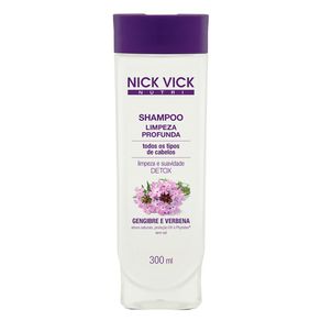 Shampoo Nick & Vick NUTRI-Hair Limpeza Profunda 300ml