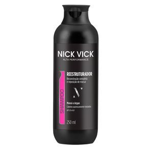 Shampoo Nick & Vick PRO-Hair Reestruturador Monoi e Argain 250ml