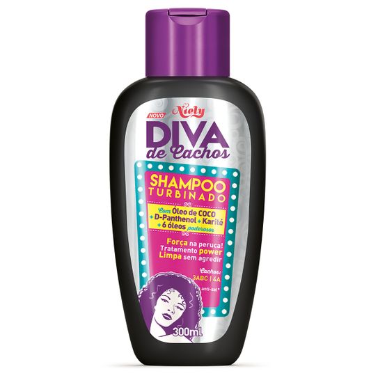 Shampoo Niely Diva Cachos Turbinado 300ml