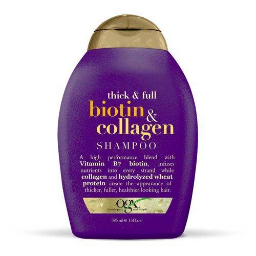 Shampoo OGX Biotin & Collagen com 385ml