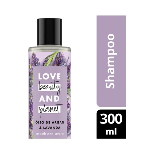 Shampoo Óleo de Argan & Lavanda Love Beauty And Planet 300ml