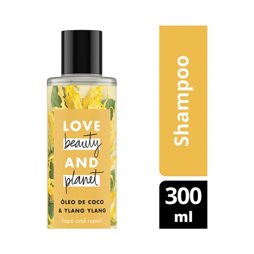 Shampoo Óleo de Coco & Ylang Ylang Love Beauty And Planet 300ml