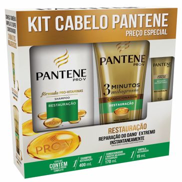 Kit Pantene Shampoo + Condicionador Restauração 1 Unidade