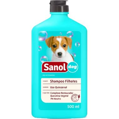 Shampoo para Filhotes Sanol Dog 500ml