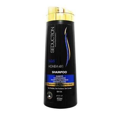 Shampoo S.O.S Homem 4x1 450ml - Seduction