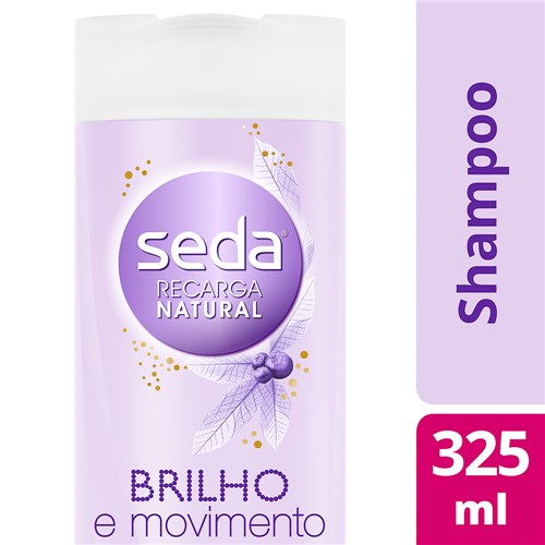 Shampoo Seda Recarga Natural Brilho e Movimento Sem Sal com 325ml