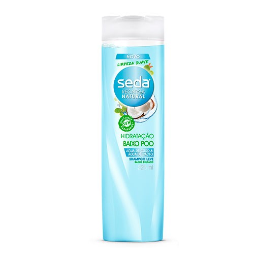 Shampoo Seda Recarga Natural Hidratação Baixo Poo 325ml