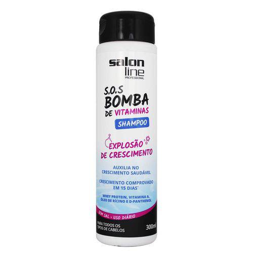Shampoo Sos Bomba Salon Line Explosão de Crescimento Sem Sal 300ml
