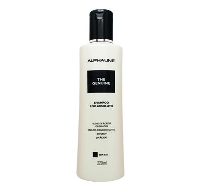 Shampoo The Genuine Liso Absoluto Sem Sal 220ml - Alpha Line