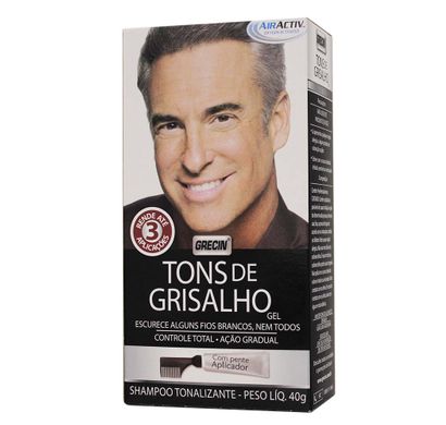 Shampoo Tonalizante em Gel Tons de Grisalho 40g - Grecin