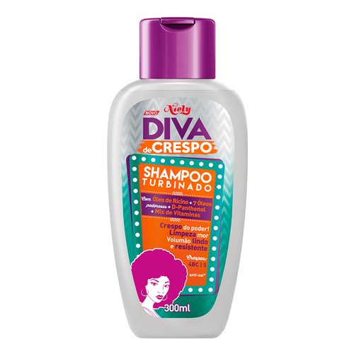 Shampoo Turbinado Niely Diva de Crespo 300ml