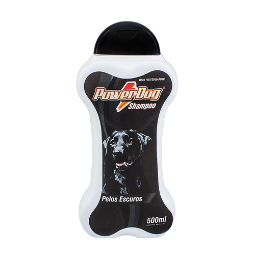 Shampoo Veterinário Powerdog Pelos Escuros com 500ml