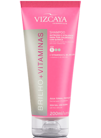 Shampoo Vizcaya Brilho+Vitaminas 200ml
