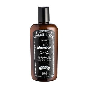 Shampoo 3X1 de Johnnie Black - para Cabelo, Barba e Corpo 240 Ml