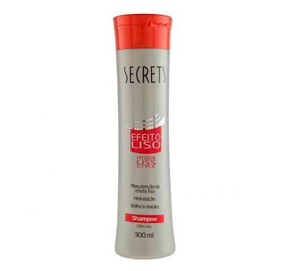 Shampoo Zero Sal Efeito Liso Hydra Liss Style 300ml - Secrets Professional