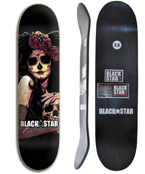Shape de Skate Black Star Chica 8.0