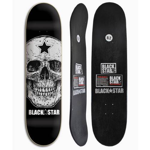 Shape de Skate Black Star Skull 8.2