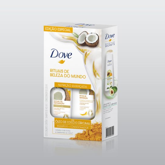 Shapoo Dove Ritual de Reparaçao 400ml + Condicionador Dove de Reparaçao 200ml Preço Especial