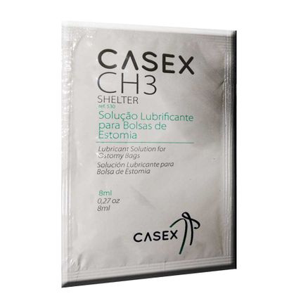 Shelter CH3 Casex Solução Lubrificante e Desodorizante para Bolsa de Estomia 1 Unidade de 8ml