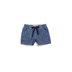 Short Blue Chambray Jeans - 2