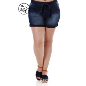 Short Jeans Feminino Azul 42