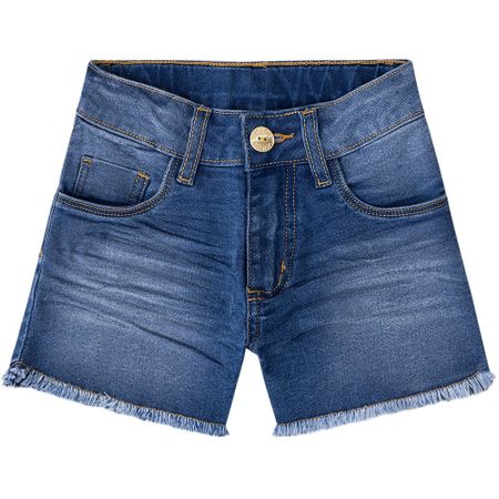 Short Jeans Infantil Feminino Milon 10336.6729.3