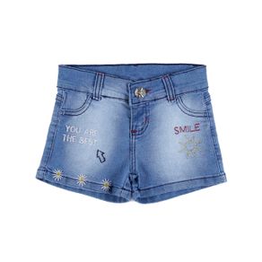 Short Jeans Infantil para Menina - Azul 6