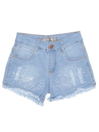 Short Jeans Juvenil para Menina - Azul
