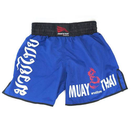 Short Muay Thai Masculino Progne Azul