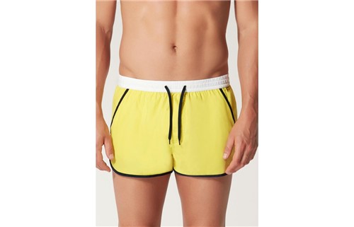 Shorts Homem Debruns Contraste Venice Beach - Amarelo G