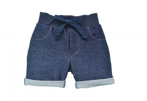 Shorts Infantil Grow Up Menino em Cotton Blue Denim