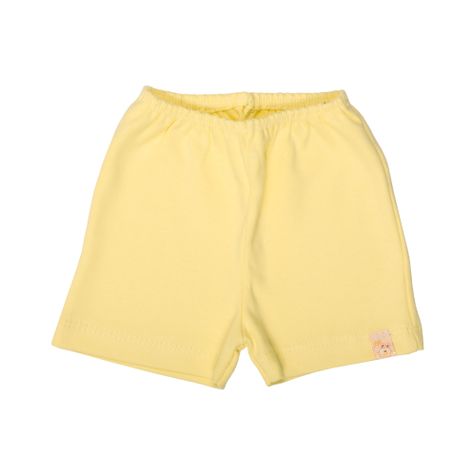 Shorts Liso com Barra Amarelo P Amarelo