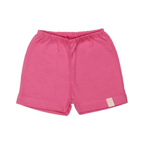 Shorts Liso com Barra Pink P Pink