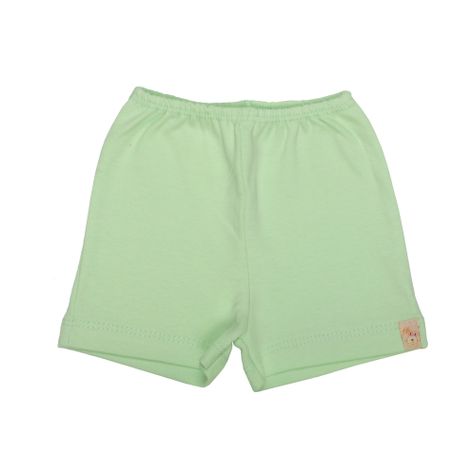 Shorts Liso com Barra Verde P Verde