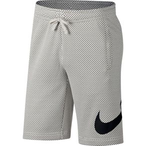 Shorts Nike Aop Branco+bola Preta Homem G