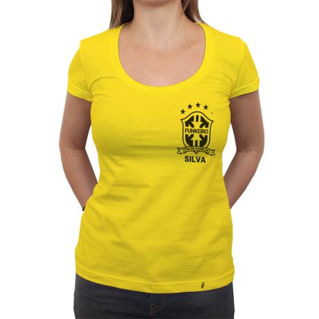Silva (brasão Preto) - Camiseta Clássica Feminina