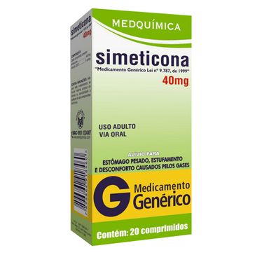 Simeticona Medquimica 40mg 20 Comprimidos