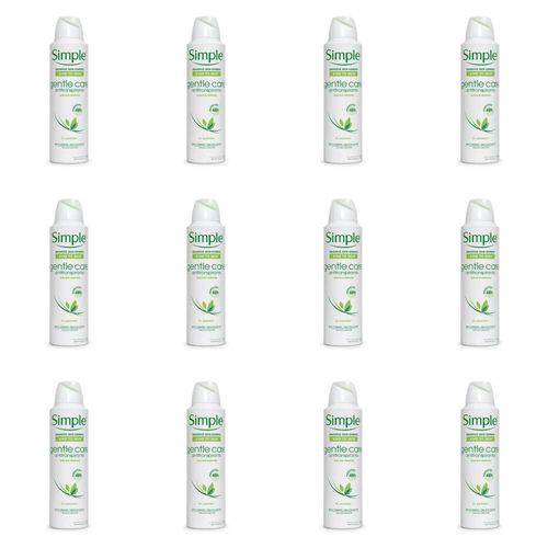 Simple Glente Care Desodorante Aerosol Feminino 150ml (kit C/12)